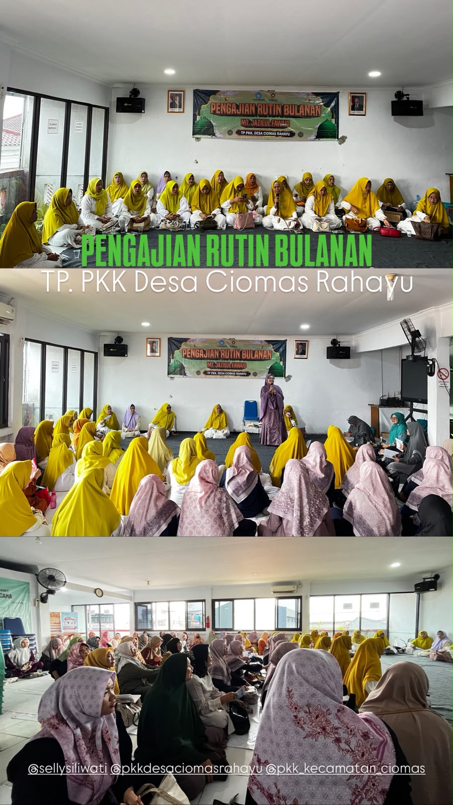 Pengajian Rutin Bulanan TP. PKK 