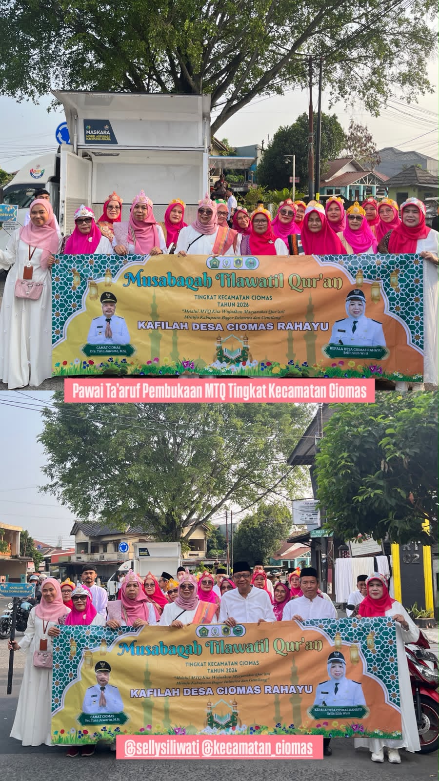 Pawai Ta'aruf Pembukaan MTQ Tingkat Kecamatan Ciomas 