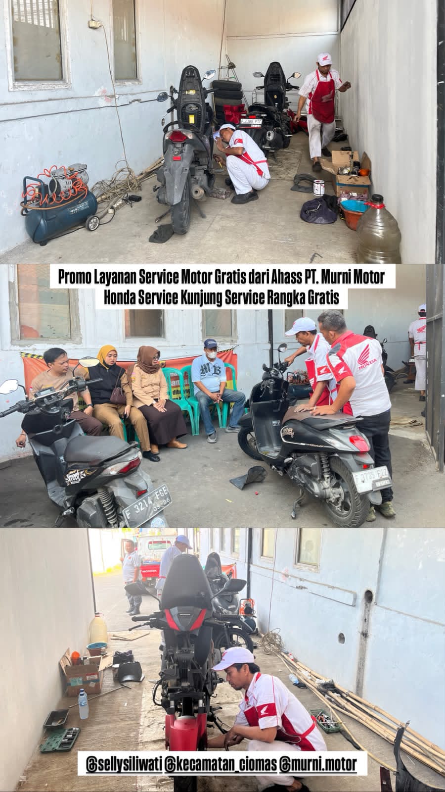 Promo Layanan Service Motor Gratis